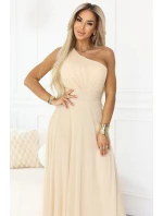 Dlouhé třpytivé večerní šaty na jedno rameno model 21943569 - numoco basic