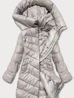 Béžová dámska zimná bunda (TY041-59)