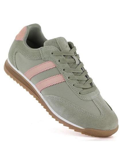 Dámské kožené sportovní polobotky zelené model 22116009 - McArthur