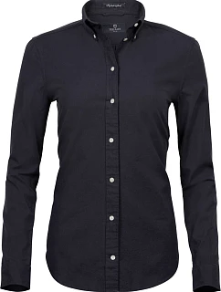 Tee Jays TJ 4001 Blúzka Oxford Perfect s dlhým rukávom 18.4001 čierna