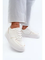 Dámské tenisky na platformě bílé model 21656769 - Boto