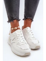 Dámské bílé tenisky z ekokože model 21657592 - Boto Dámské bílé tenisky z ekokože model 21657592 - Boto