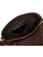 Pánske kabelky [DH] Kožená taška PTN TB 7032 COM COGN hnedá