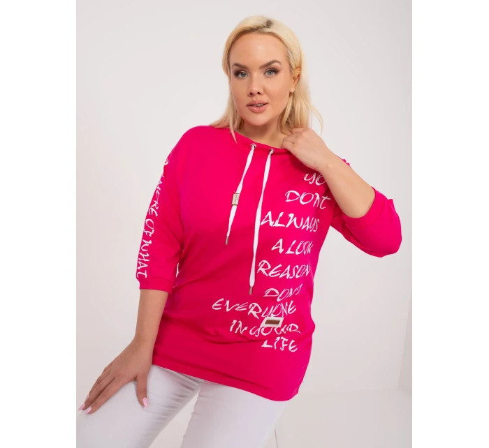 Bluzka RV BZ model 19658767 fuksjowy - FPrice Bluzka RV BZ model 19658767 fuksjowy - FPrice