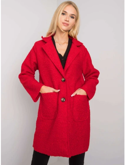 Kabát TW EN BI model 15928063 červená - FPrice Kabát TW EN BI model 15928063 červená - FPrice