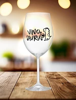 VÍNOSAURUS - čirá sklenice na víno 350 ml