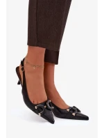 Sandále na podpätku model 224501 Krok vo veľkom štýle