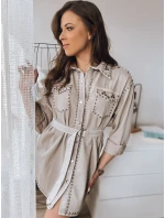 Džínové šaty beige Dstreet model 21968039 - FashionStreet Džínové šaty beige Dstreet model 21968039 - FashionStreet