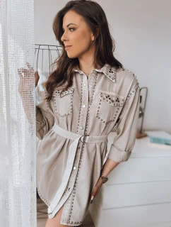 Džínsové šaty RAFAELA béžové FashionStreet EY2227