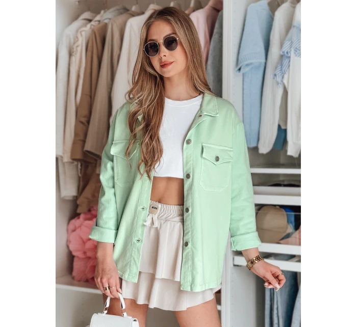 Dámská košilová bunda oversize mint Dstreet model 21987113 - FashionStreet