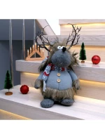 ZARIADENÝ RENNIFER S OSVETLENÝM TORCHOM Sivý 20x35x47CM detské