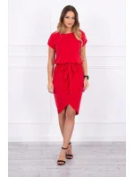 Šaty s obálkou dole červené Šaty s obálkou dole červené