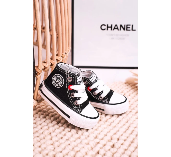 Dětské Tenisky Vysoké Se Zipem BIG STAR model 21545343 Černé - Big Star Shoes