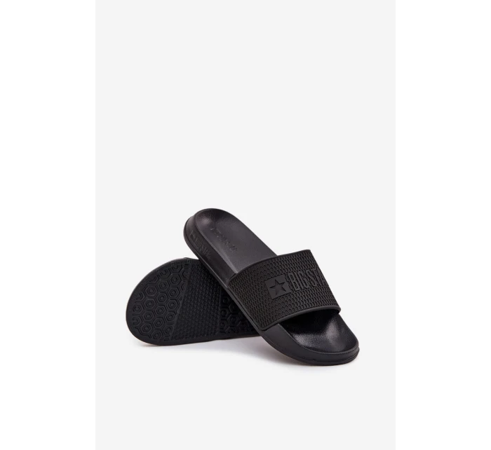 Klapki Męskie Na Piankowej Podeszwie Big Star SS174356 Czarne