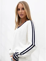 Sweter IR SW model 22544394 biało granatowy - FPrice