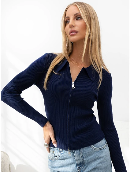 Sweter IR SW model 22544455 granatowy - FPrice Sweter IR SW model 22544455 granatowy - FPrice