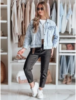 Dámské kalhoty s páskem černé model 21987165 - Dstreet