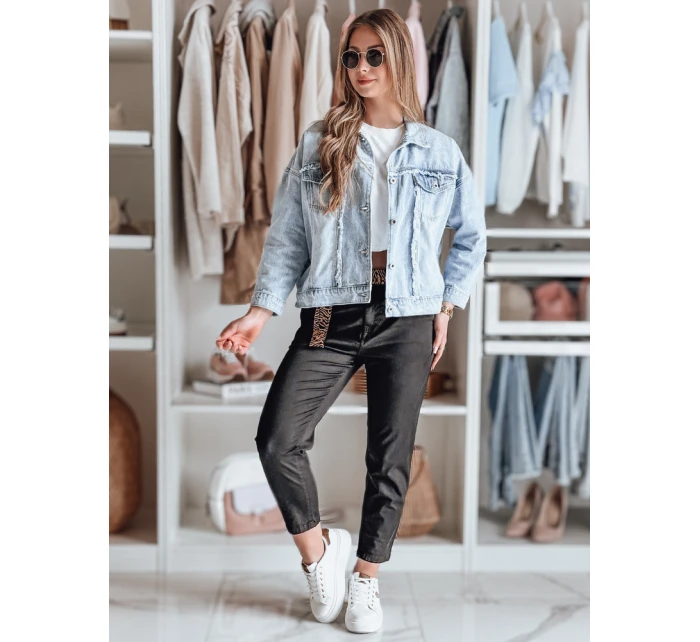 Dámské kalhoty s páskem černé model 21987165 - Dstreet