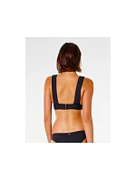 Plavková podprsenka RIP CURL Premium Surf Deep V čierna Plavková podprsenka RIP CURL Premium Surf Deep V čierna