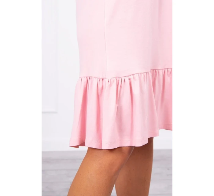 Šaty s pudrově růžové model 18744725 - K-Fashion Šaty s pudrově růžové model 18744725 - K-Fashion