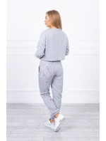 Izolovaná sada s barevným potiskem šedá