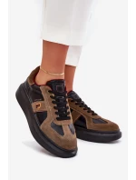 Dámské Kožené Tenisky Na Platformě Daniel Just Dare Černé model 21703393 - Daniel Lopez Just Dare