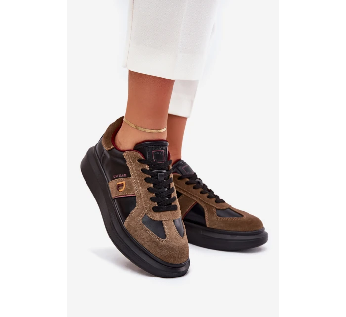 Dámské Kožené Tenisky Na Platformě Daniel Just Dare Černé model 21703393 - Daniel Lopez Just Dare