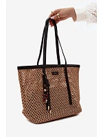 Černá taška typu Shopper s přívěskem model 22221071 - Flora&Co Černá taška typu Shopper s přívěskem model 22221071 - Flora&Co