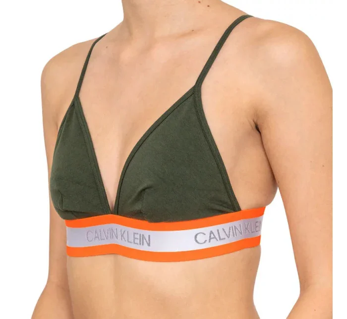 Podprsenka bez kostíc QF5669E-FDX khaki - Calvin Klein Podprsenka bez kostíc QF5669E-FDX khaki - Calvin Klein