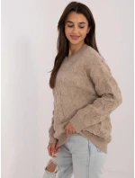 Dámsky sveter AT SW 2361.61 Beige - FPrice Dámsky sveter AT SW 2361.61 Beige - FPrice