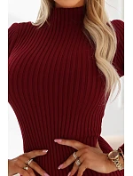 Dámské šaty model 22042925 Bordó - numoco