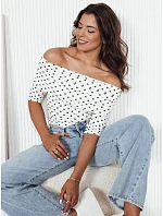 Dámska blúzka BLISSE RY2511 krémová a čierna - FashionStreet Dámska blúzka BLISSE RY2511 krémová a čierna - FashionStreet