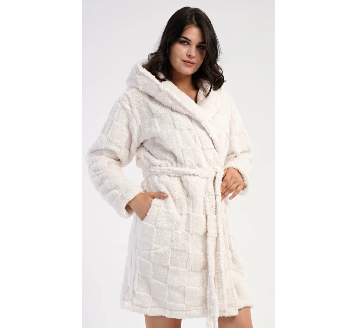 Dámsky krátky župan s kapucňou Karolína