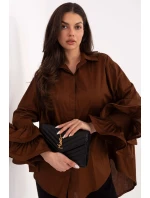 Košeľa s dlhým rukávom model 222314 Taliansko Moda Košeľa s dlhým rukávom model 222314 Taliansko Moda