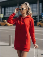 Dámská dlouhá mikina oversize červená Dstreet model 21964028 - FashionStreet