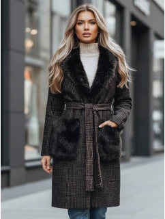 Dámsky hnedý kožuch FashionStreet TY5229z