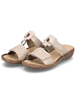 Pohodlné žabky W model 22050680 beige - Rieker