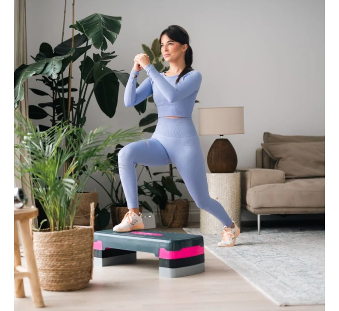 HMS aerobikový stepper model AS002 v ružovej/šedej farbe HMS aerobikový stepper model AS002 v ružovej/šedej farbe