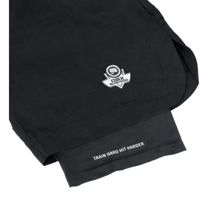 MMA šortky s legínami čierne DBX Bushido