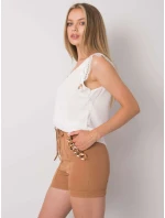 Šortky DHJ SN model 15733976 světle hnědá - FPrice Šortky DHJ SN model 15733976 světle hnědá - FPrice
