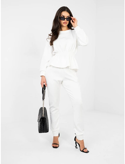 Spodnie dresowe IT DR model 22314595 ecru - FPrice