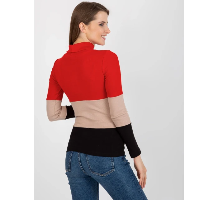 Dámská halenka RV BZ 8465 model 18283995 červená - FPrice Dámská halenka RV BZ 8465 model 18283995 červená - FPrice