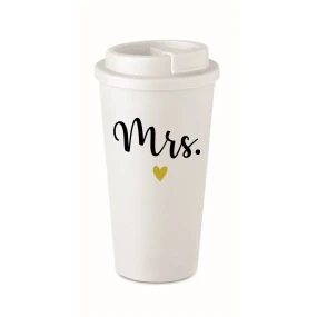 MRS. - bílý termohrnek 475 ml