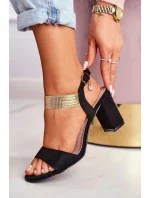 Sandále na podpätku model 196325 Krok vo veľkom štýle Sandále na podpätku model 196325 Krok vo veľkom štýle