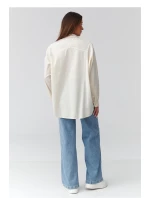 Košeľa s dlhým rukávom model 224101 Makadamia