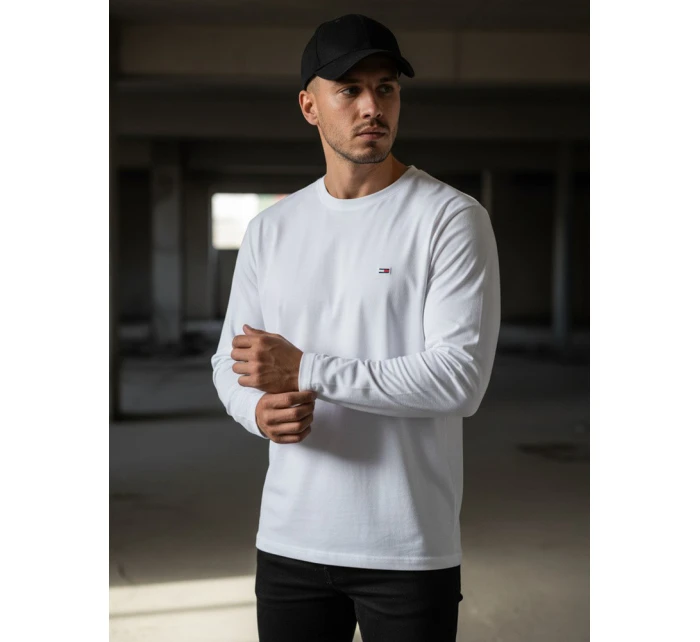 Pánské bílé tričko s dlouhým rukávem Dstreet model 21963467 - FashionStreet Pánské bílé tričko s dlouhým rukávem Dstreet model 21963467 - FashionStreet