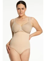 Julimex 441 bezšvové nohavičky s vysokým pásom farba:béžová