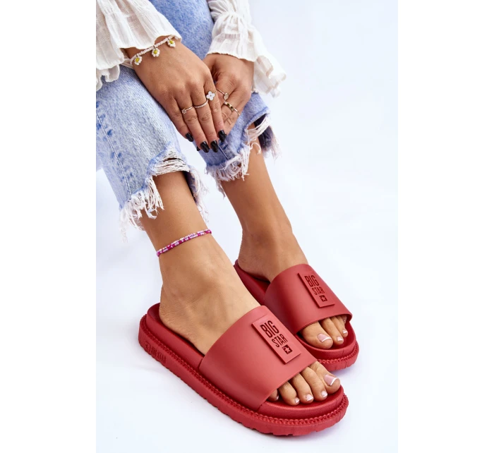 Damskie Klapki Big Star LL274430 Czerwone Damskie Klapki Big Star LL274430 Czerwone