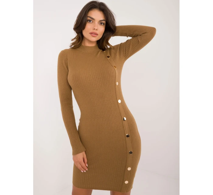 Šaty AT SK 2345 2.34 svetlohnedé