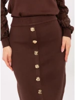 Spódnica PM SD model 21787914 brązowy - FPrice